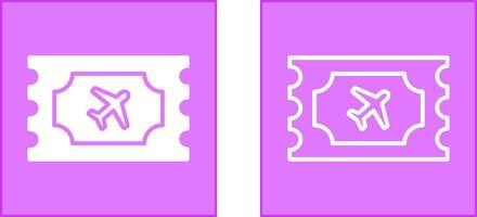 Plane Tickets Icon vector
