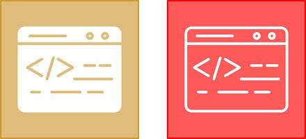 web codificación icono vector