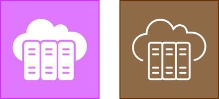 Cloud Library Icon vector