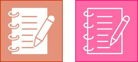 primavera cuaderno icono vector