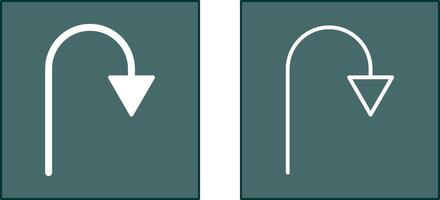 Arrow Pointing Down Icon vector