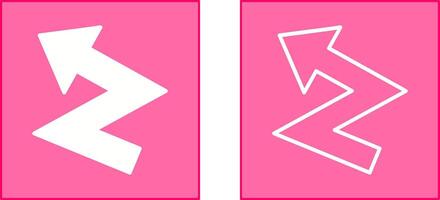 ZigZag Arrow Icon vector