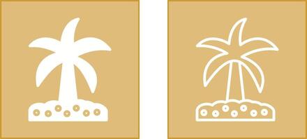 Coconut trees Icon vector