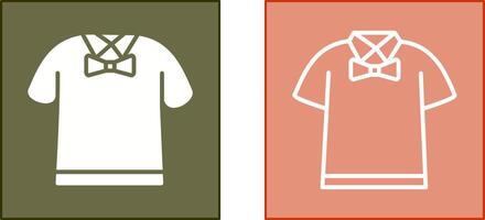 Shirt with Bow Icon vector