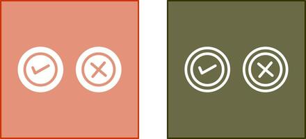 Yes No Option Icon vector