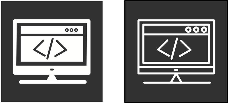 HTML Coding Icon vector