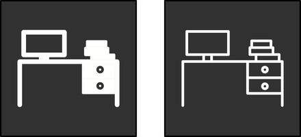 Study Desk II Icon vector