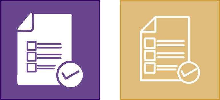 Valid Document Icon vector
