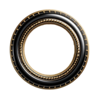 round frame isolated on transparent background, png