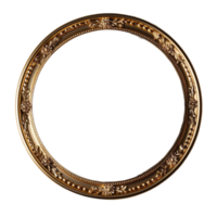 round frame isolated on transparent background, png