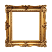 square frame isolated on transparent background, png