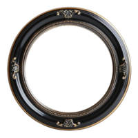 round frame isolated on transparent background, png