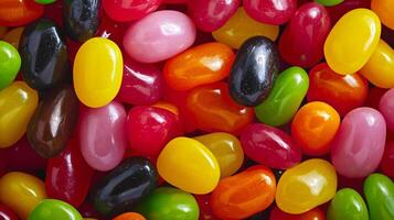 burst of color and sweetness as the screen comes alive with a vibrant display of assorted jelly beans photo