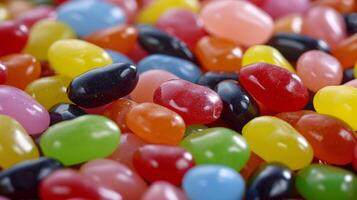 burst of color and sweetness as the screen comes alive with a vibrant display of assorted jelly beans photo