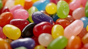 burst of color and sweetness as the screen comes alive with a vibrant display of assorted jelly beans photo