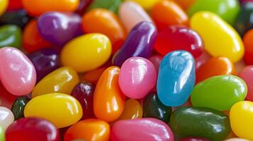 burst of color and sweetness as the screen comes alive with a vibrant display of assorted jelly beans photo