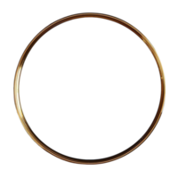 round frame isolated on transparent background, png