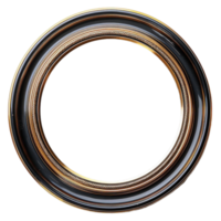 round frame isolated on transparent background, png