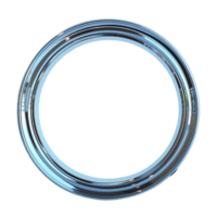 round frame isolated on transparent background, png