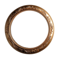 round frame isolated on transparent background, png