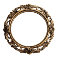 round frame isolated on transparent background, png