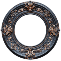 round frame isolated on transparent background, png