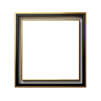 square frame isolated on transparent background, png