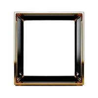 square frame isolated on transparent background, png