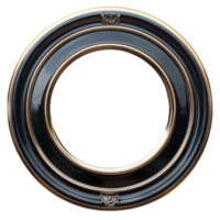 round frame isolated on transparent background, png