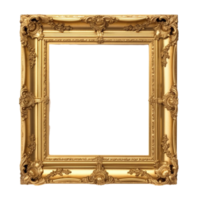 square frame isolated on transparent background, png