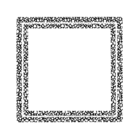 Black And White Pattern Square Border png