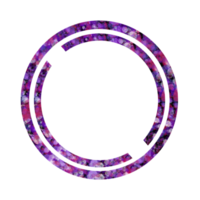 Abstract Cosmic Purple Circle Border png