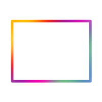 Colourful Rectangle Border png