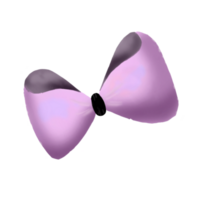 A Simple Purple Bow on a Transparent Background png