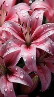 Lily pink flower blossom decoration plant wallpaper photo