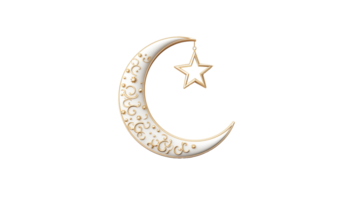 Ramadan Halbmond Schnitt aus. islamisch Hälfte Mond Halbmond ausgeschnitten. eid Mubarak Halbmond png