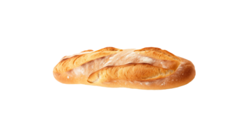 Baguette bread cut out. Isolated baguette on transparent background png