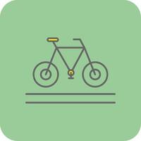 Bicyle Filled Yellow Icon vector