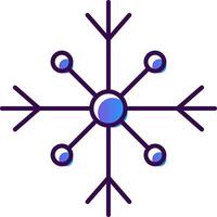 Snow Gradient Filled Icon vector