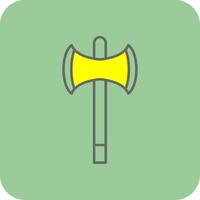 Axe Filled Yellow Icon vector