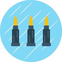 Bullets Flat Blue Circle Icon vector