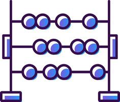 Abacus Gradient Filled Icon vector