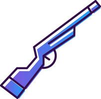 Shotgun Gradient Filled Icon vector