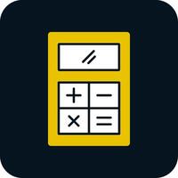 Calculation Glyph Two Color Icon vector