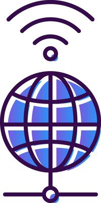 Global Gradient Filled Icon