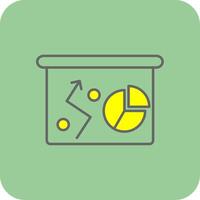 Business Strategy Filled Yellow Icon vector