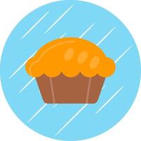 Pie Flat Blue Circle Icon vector