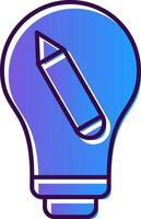 Creative Gradient Filled Icon vector