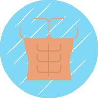 Six Pack Flat Blue Circle Icon vector