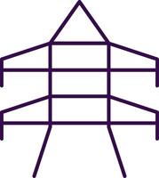 Tower Gradient Filled Icon vector